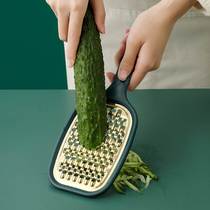 Light and luxurious planter Home Stainless Steel Potato Radish Cucumber Wipe Silverware Thickness bifacial unscathed Chopped Silk God