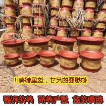 Special flower pot Purple sand ceramic flower pot Orchid pot King size red ceramic flower pot Clearance