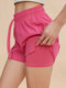 Annerun anti-Exposure Sports Shorts Sports 반바지와 피트니스 필라테스 통기성 건조 바지 느슨한 캐주얼 핫 바지 Annerun anti-Exposure Sports Shorts Sports 반바지와 피트니스 필라테스 통기성 건조 바지 느슨한 캐주얼 핫 바지