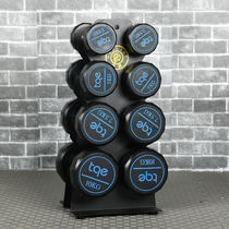 Household mini dumbbell rack four-layer three-portable pure steel storage rack integrated sports fitness equipment
