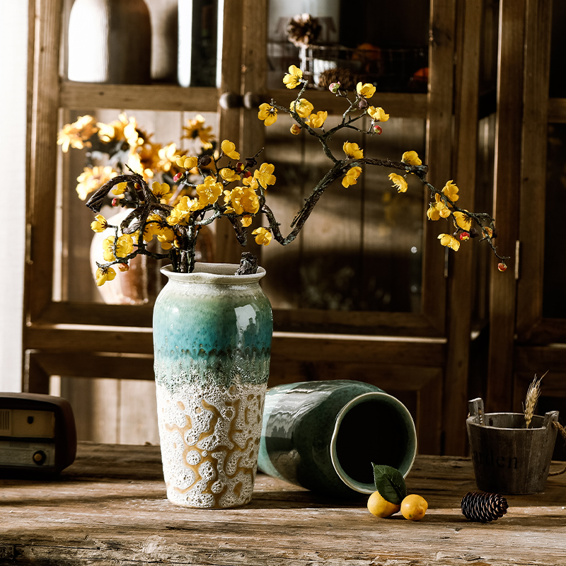 Dried flower vase of jingdezhen ceramics decoration furnishing articles floret bottle water raise sitting room the flowers flower arrangement China TV ark