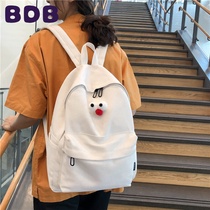 Tea Talk Ins Bag Girl Han Version Original Juku Ulzzang Student Brief About 100 Hitch Pure Color Teenage Girl Double Shoulder Bag Backpack