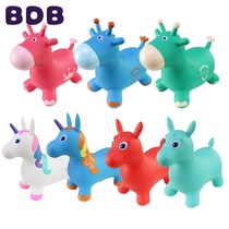 Childrens inflatable toy jumping horse rubber horse PVC toy horse sports stall wholesale customization