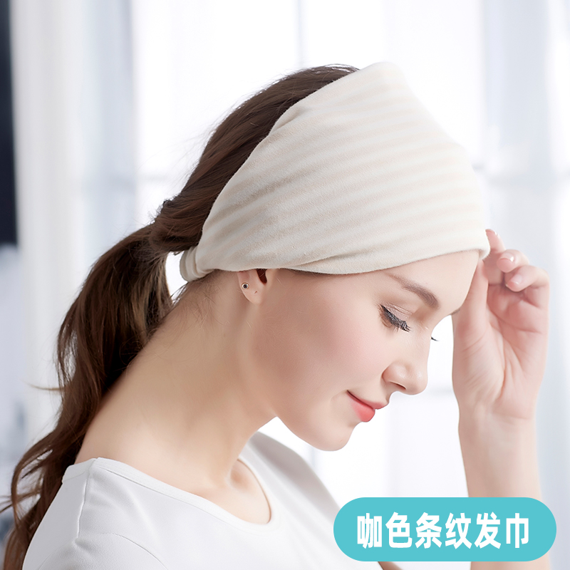 孕英坐月子帽秋冬季孕妇产妇帽子春秋季头巾发带产后时尚防风保暖