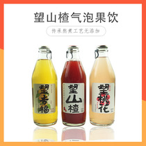 Net celebrity Wang Hawthorn Hawthorn juice Wang Apricot Fuwang Peach blossom Microbubbles fruity carbonated drink 300ml*6 bottles