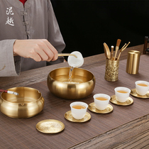 Tea set accessories Six gentlemen set Household tea cup clip tea knife Copper tea washing tea art Kung Fu tea set gift