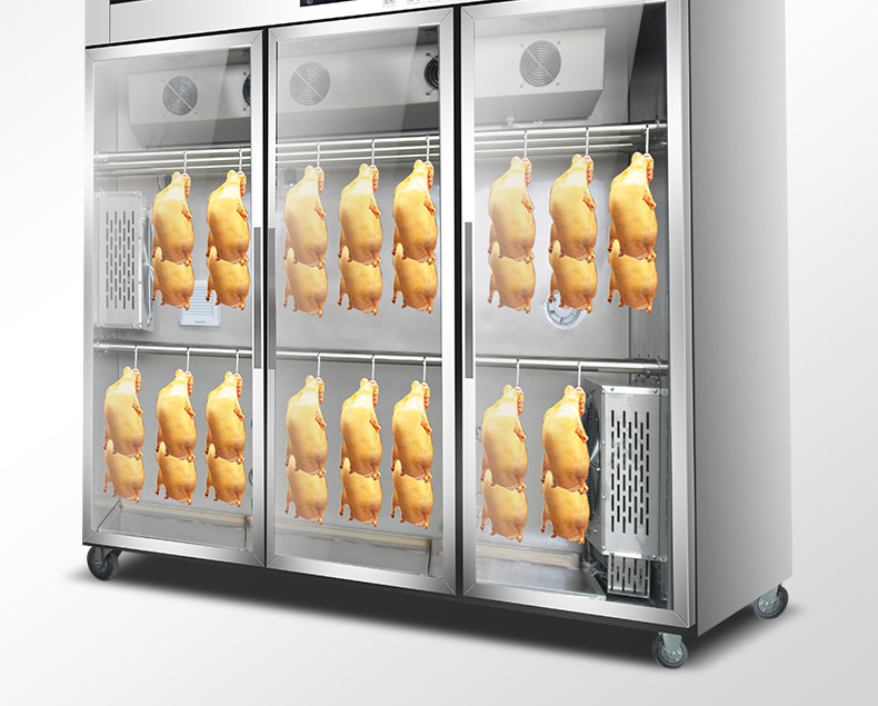 丽江风冷晾鸭柜除湿烘干烤鸭风干机柜乳鸽烧鸡烧腊烤鸭店保鲜柜凉鸭柜
