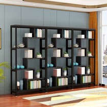 Bookshelf partition iron living room shelf display rack display Zhongdao rack simple storage rack landing new product wall cabinet