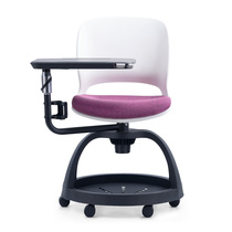Kaisa high-grade student chair Multi-function writing board one-piece conference chair Folding storage office chair thickened training chair