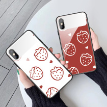 Strawberry Apple 11 mobile phone shell makeup mirror iPhone Apple x xr xs xs girl heart 7 8plus Xiaoxinfresh Se2020 Girl 6sp suitable for ins