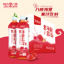 Ba Ling Haitang juice drink 6 bottles 1 25L Yu Tangyuan refreshing anti-greasy appetizing whole box Haitang fruit juice drink