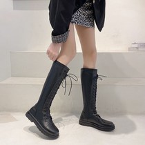 Gattening widened large cylinder surrounding womens boots Long cylinder boot female new display slim high cylinder long boots small boots in European and American fashion