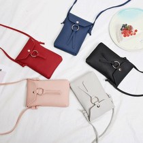 Small bag of mobile phone bag female summer hand carrying and letting machine bag Summer 100 lapped Korean version Mini single shoulder slanted with zero money