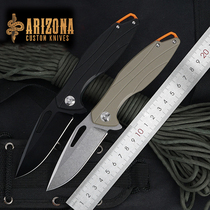 Outdoor survival knives anti-body cold pint Mini small knife sharp and high hardness portable carry-on key button folding knife