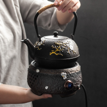Electric pottery stove Tea maker Iron pot Household cast iron tea maker set Special glass tea maker kettle for making tea