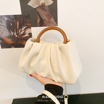 Small ck armpit bag female 2021 new fashion summer popular this year French niche design sense pleated dumpling bag