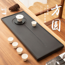 Wu Jinshi tea tray household natural whole stone drainage tea table large and small tea sea simple creative tea tray