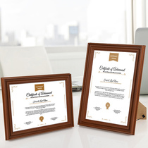 Business license frame original business certificate frame hanging wall a3 sanitary food business license a4 photo frame setting