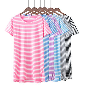 睡裙女夏季韩版春秋学生家居服可爱薄款短袖性感宽松孕妇睡衣夏天