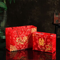 Married brocade bride price 60000 Hand bag 15W 200000 large dowry red envelope li shi feng full moon return candy bag