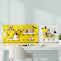 Desktop hole board shelf non-perforated vertical office good things children learning desk partition storage wall