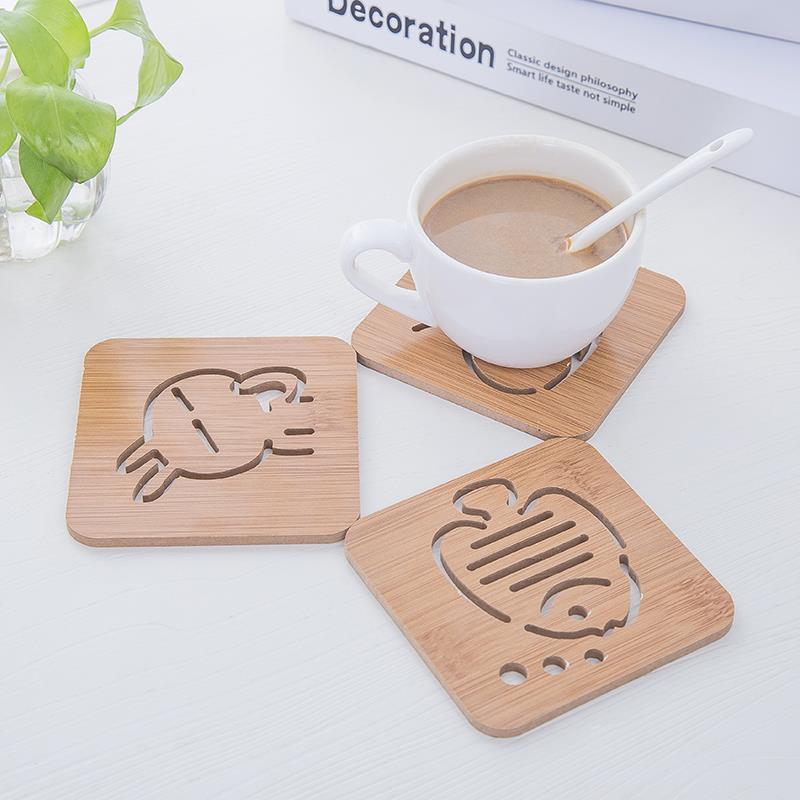 Japanese insulation pad household cup mat bowls mat kitchen wooden hot plate 0 cup the eat mat table MATS