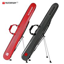 PC hard shell fishing rod bag waterproof with bracket hand rod table fishing rod bag fishing umbrella multifunctional large capacity fishing gear bag