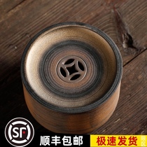 Large coarse pottery Old rock mud Jianshui handmade Japanese tea table Tea residue bucket Tea bucket Kung Fu tea set Tea ceremony accessories