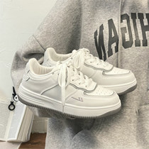 Back Force Big Head Shoes Women 2022 Autumn Casual 100 Hitch Shoes Ins Summer Sports Little White Shoes Summer Students Lean Feet