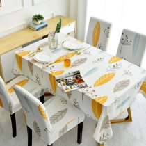 2019 New tablecloth waterproof and oil-proof disposable Nordic ins table mat coffee table mat fabric simple student desk