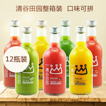 12 bottles of Qinggu Tian Garden Lactic Acid Bacteria Juice Fruity Drink Mango Sweet Orange Kiwi Strawberry West Pomace 330ml