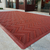 Outdoor anti-slip thin section ground mat commercial wine shop doorway rub dirt dust removal rug into the door splicing large area mat
