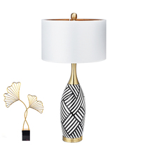 American simple desk lamp living room hotel club Post Modern zebra lamp designer villa bedroom bedside lamp