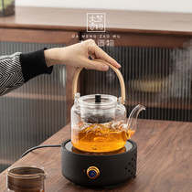 Big dream creation Light luxury electric ceramic stove Heat-resistant glass teapot set Cooking double-use household kettle tea maker