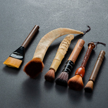 Pot pen tea sweeping tea brush brush kung fu tea set pen tea tray sweeping brush pear black sandalwood pot pen accessories