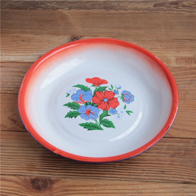 Restaurant dishes, so printing/traditional old - fashioned nostalgic//22 26 cm pot enamel/24 subject 20, 1618