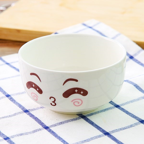 Baby children in kindergarten children to use household express cartoon bowls of soup bowl chopsticks ceramic round nappy for dinner