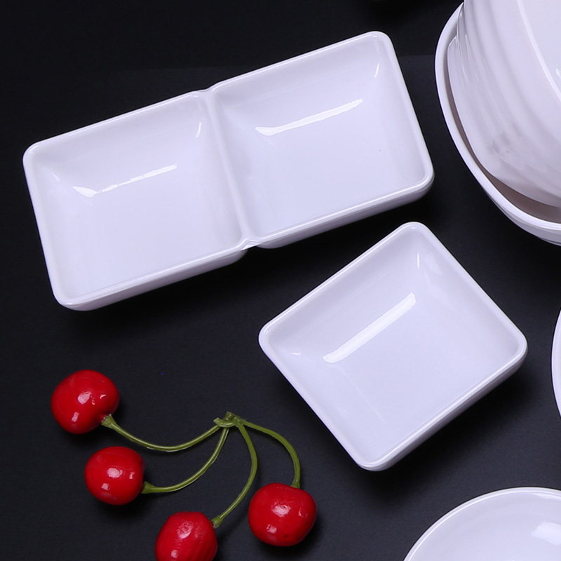 Imitation porcelain tableware plastic bowls spoons cup flavor dish dishes suit hotpot restaurant bowl bowl dipping sauce dish