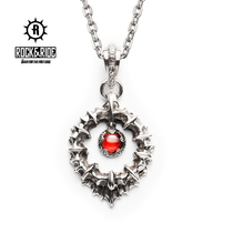 (Official) American ROCKRIDE unforgettable pendant 925 sterling silver couple necklace male