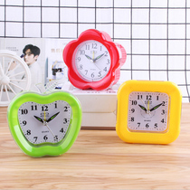 Simple creative fashion mini small alarm clock for students with childrens special bedside cute night light luminous desktop clock