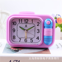 Music alarm clock for students with super loud childrens special multi-function luminous simple dormitory desktop electronic small clock