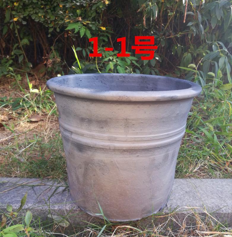 Classical large checking ceramic flower pot old mud made of baked clay pot coarse pottery clay, fleshy breathable clivia flower pot