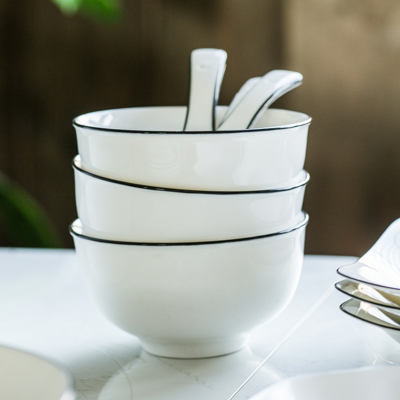 Japanese ceramic dishes Nordic chopsticks at home plate, a single dormitory to eat bread and butter dish of fish soup bowl food dish