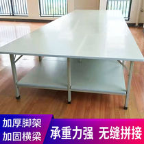 Clothing Factory Big Table Workshop Tailoring Table Clothing Textile Factory Tailoring Table Cutting Table White Slab Rab