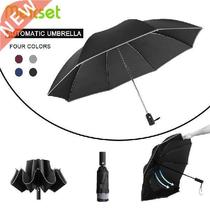 Automatic Folding Umbrella for Men Women Ten Bone Shade