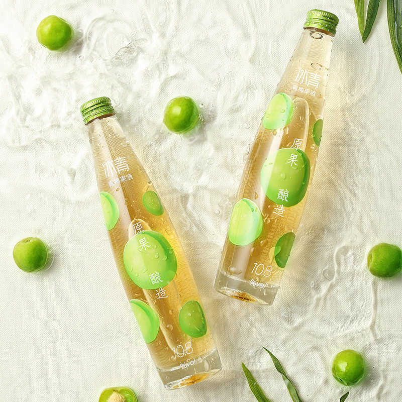 冰青青梅果酒350ml瓶果酒12