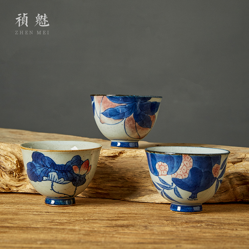 Shot incarnate the hand - made porcelain cups of jingdezhen ceramic kung fu tea set sample tea cup personal single master cup tea cups