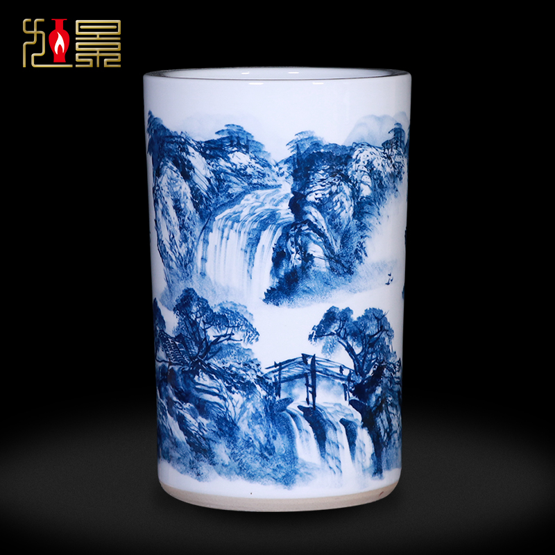 Jingdezhen ceramic vases, flower arranging large landing quiver porcelain painting and calligraphy scrolls cylinder sitting room the receive home furnishing articles