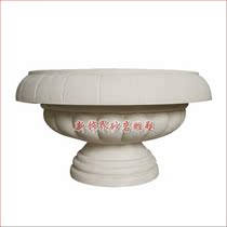 Artificial Sandstone Solid Floating Sculpture Villa Hotel Garden Forest Landscape Interior Outdoor Home Decoration Simple Flower Bowl