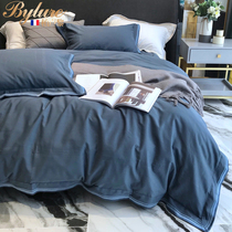 Bylure light luxury brand four-piece set of high-end cotton cotton Nordic spring and summer sheets quilt cover simple bedding